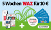 5 Wochen regionale Tageszeitung für 10 €. Jetzt bestellen! Plus Verlosung 10x4 Ruhr.Topcards 2026 im Wert von je 226 €.