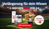 Text: Verlängerung für dein Wissen. 6 Wochen Zeitung für 6 € inkl. LEGO-Pokal