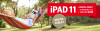 Werbeanzeige für Tablets in Kombination mit einem Abonnement der "WAZ". Angepriesen wird ein Apple iPad 11 für 35,99€ ohne zusätzliche Kosten zum Zeitungsabo.